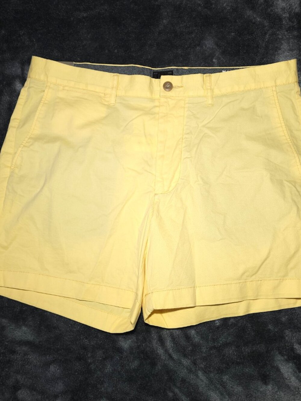 NWT J Crew Yellow 34 Shorts 5” Inseam Cotton Resort Beach Golf Work Reimagined